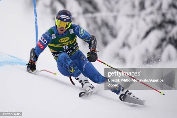 Ted Ligety of USA in action during the Audi FIS Alpine Ski World Cup Men's Giant Slalom on December 7, 2020 in Santa Caterina Italy.