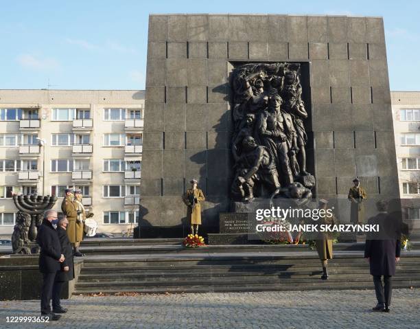 Representatives of the German and Polish presidents, Krzysztof Szczerski and Stephan Steinlein and the German Ambassador to Poland Arndt Freytag von...