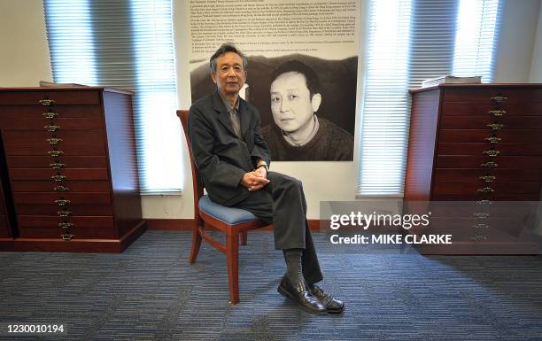 Winner of the 2000 Nobel Prize in Literature, Gao Xingjian, poses in Hong Kong on May 27, 2008. Novelist, dramatist, poet and painter; Gao had his...