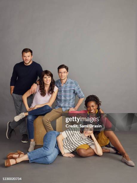 S "Home Economics" stars Jimmy Tatro as Connor, Karla Souza as Marina, Topher Grace as Tom, Caitlin McGee as Sarah, and Sasheer Zamata as Denise.