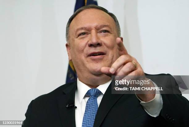 Secretary of State Mike Pompeo speaks on "China challenge to US national security and academic freedom," December 9 in Atlanta, Georgia. - Pompeo on...