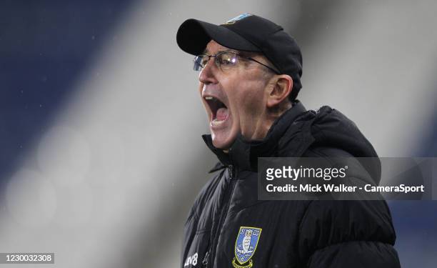 Sheffield Wednesday manager Tony Pulis during the Sky Bet Championship match between Huddersfield Town and Sheffield Wednesday at John Smith's...