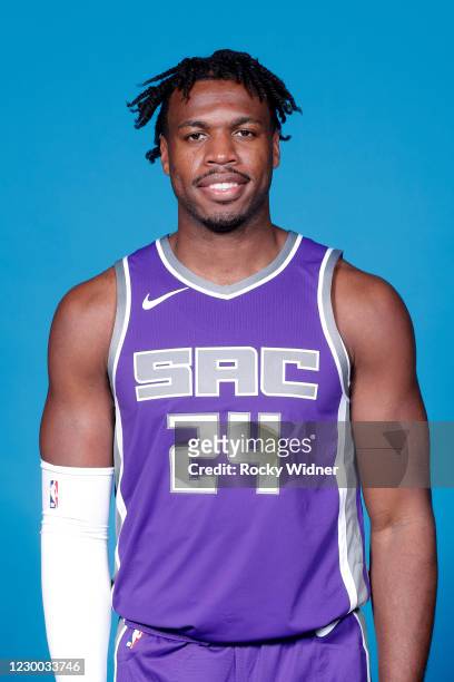 Buddy Hield of the Sacramento Kings poses for a head shot on Content Day on December 8, 2020 at the Golden 1 Center in Sacramento, California. NOTE...