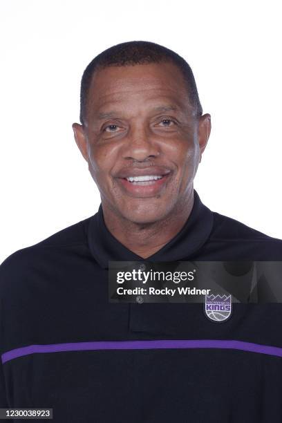 Alvin Gentry of the Sacramento Kings poses for a portrait during NBA Content Day December 8, 2020 at the Golden 1 Center in Sacramento, California....