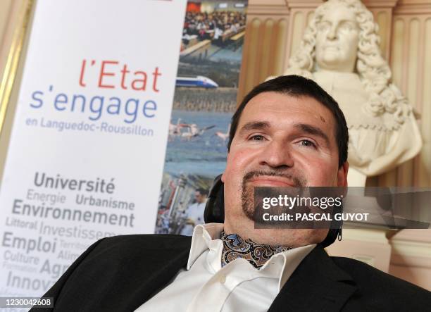 Jean-Christophe Parisot, sous préfet chargé de la cohésion sociale dans la région Languedoc-Roussillon, pose le 27 février 2012 à Montpellier....