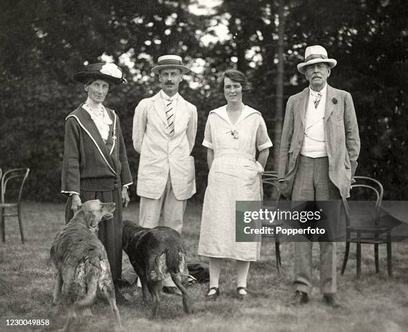 Lord Harris and his family watching play during Lord Harris' XI, the ...