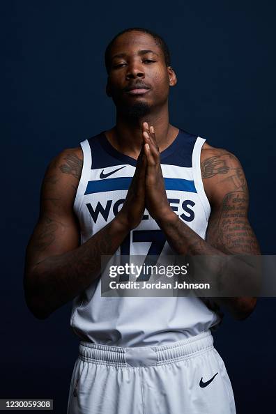Edlin Davis Ed Davis of the Minnesota Timberwolves poses for portraits during ...
