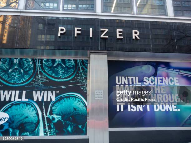 Pfizer Building Sign Pfizer Building Photos and Premium High Res Pictures - Getty Images