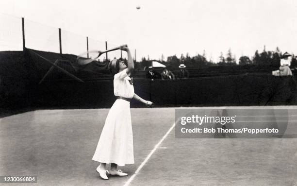 Marguerite Broquedis of France, winner of the women's singles tennis competition, during the Summer Olympic Games in Stockholm, Sweden on 4th July...