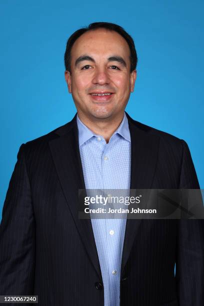 Gersson Rosas of the Minnesota Timberwolves poses for portraits during 2020 Content Day on December 9, 2020 at Target Center in Minneapolis,...