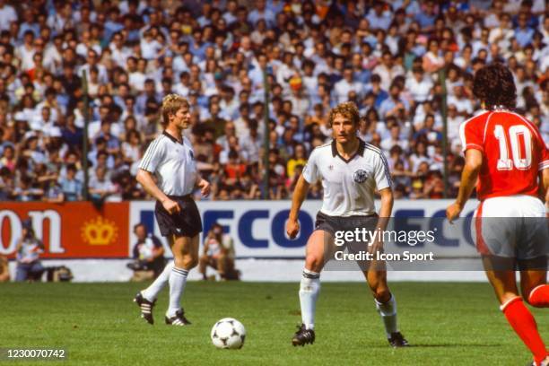 Wolfgang Dremmler of West Germany during the FIFA World Cup 1982 match between West Germany and Austria, at El Molinon, Gijon, Spain on 25 June 1982