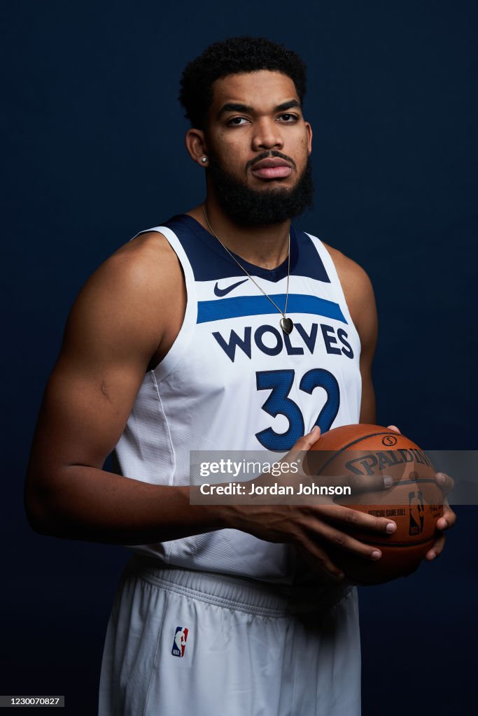 Towns Wolves Karl-Anthony Towns of the Minnesota Timberwolves poses for portraits ...