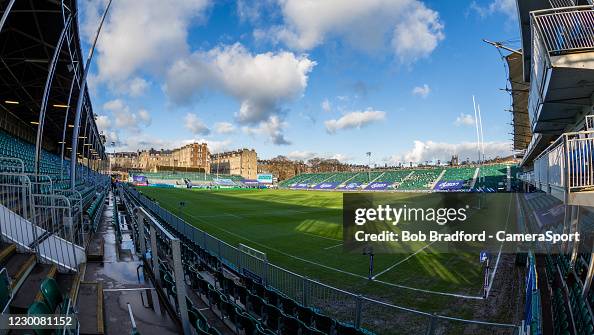 Bath Rugby Building A general view of The Recreation Ground, home of Bath Rugby during ...
