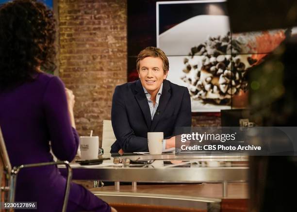 Co-host Jeff Glor broadcasts live from the CBS Broadcast center in NY.