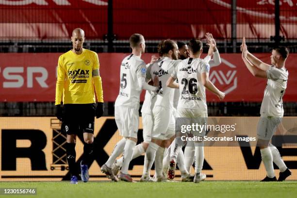 Ryan Koolwijk of Almere City during the Dutch KNVB Beker match between Almere City v VVV-Venlo at the Yanmar Stadium on December 16, 2020 in Alemere...