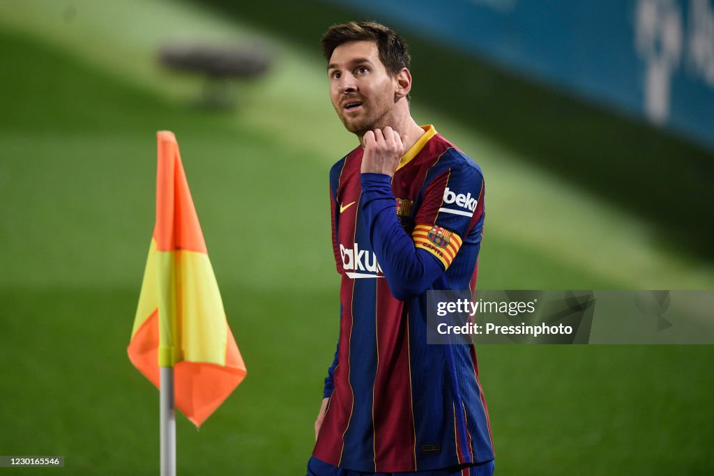 Lionel Messi of FC Barcelona during the La Liga match between FC