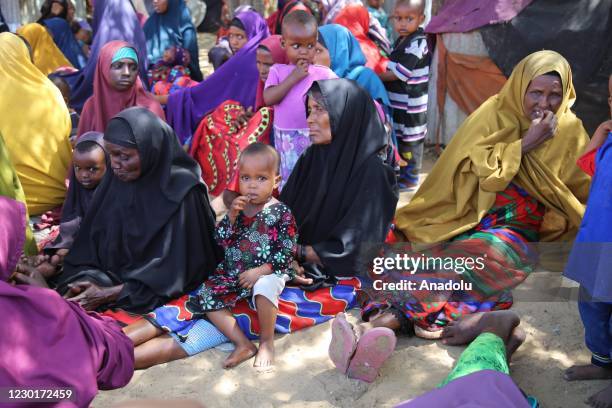 Migrants in the slums of the capital Mogadishu are seen trying to survive in makeshift tents on December 13, 2020 in Mogadishu, Somali. The "December...