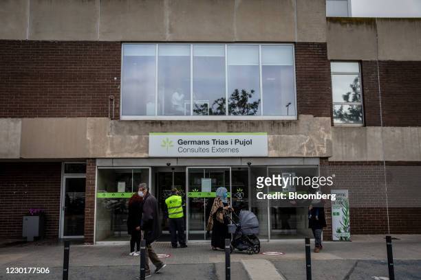 The Germans Trias i Pujol hospital in the Badalona district of Barcelona, Spain, on Thursday, Dec. 17, 2020. Johnson & Johnson is in the midst of...