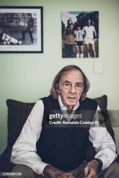 Cesar Luis Menotti poses for a portrait on April 21, 2009 in Buenos Aires, Argentina.