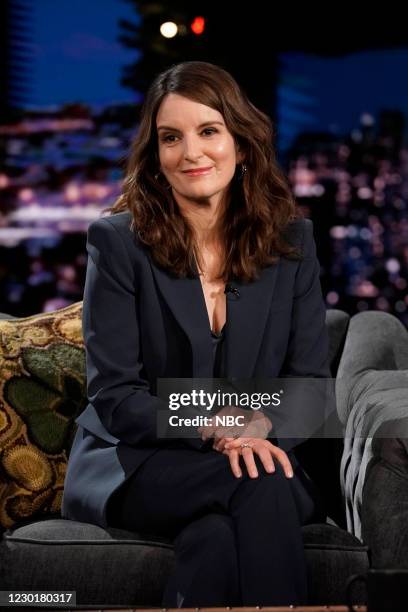 Episode 1376A -- Pictured: Actress Tina Fey during an interview on December 16, 2020 --