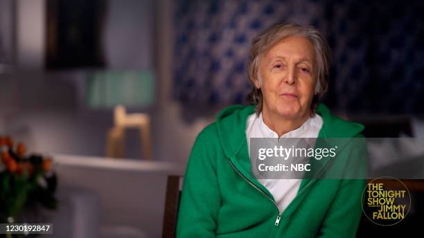 Episode 1377A -- Pictured in this screengrab: Musician Paul McCartney during an interview on December 17, 2020 --