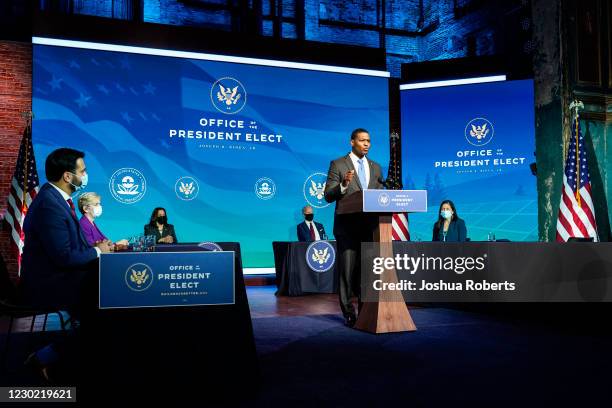 Nominee for EPA Administrator, Michael Regan, speaks at the Queen theater on December 19, 2020 in Wilmington, DE. President-elect Joe Biden announced...