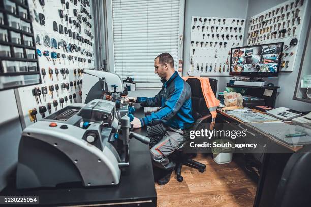 Locksmith Copy Key 51 Key Cutting Machine Stock Photos, High-Res Pictures, and Images ...