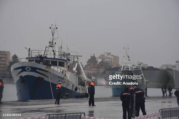 Italian fishermen have returned to Sicily Island, Italy on Sunday, December. 20 after being detained in Libyas Benghazi city for three months by...