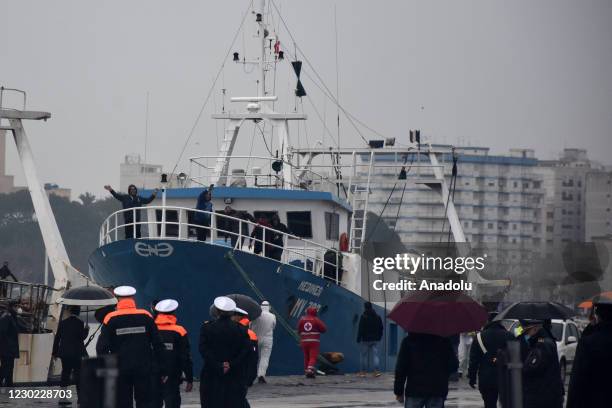 Italian fishermen have returned to Sicily Island, Italy on Sunday, December. 20 after being detained in Libyas Benghazi city for three months by...