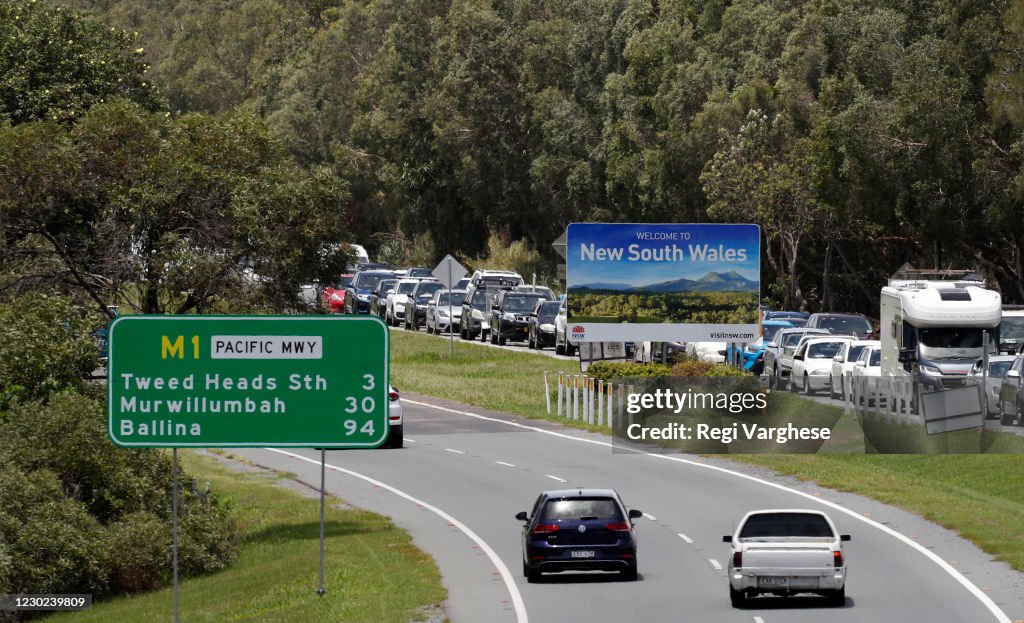 Queensland Implements Hard Border As Sydney Covid-19 Cluster Grows