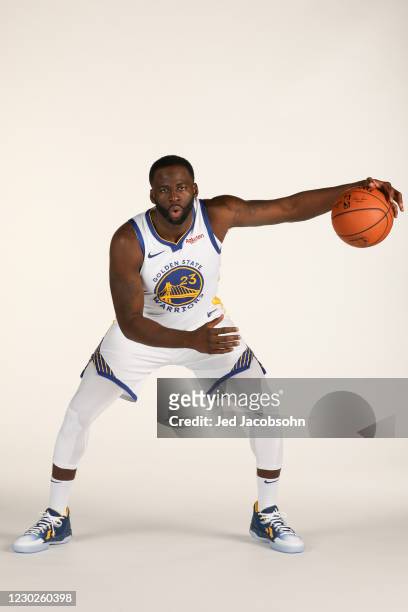 Draymond Green of the Golden State Warriors poses for a portrait on December 19, 2020 in San Francisco, California at the Chase Center. NOTE TO USER:...