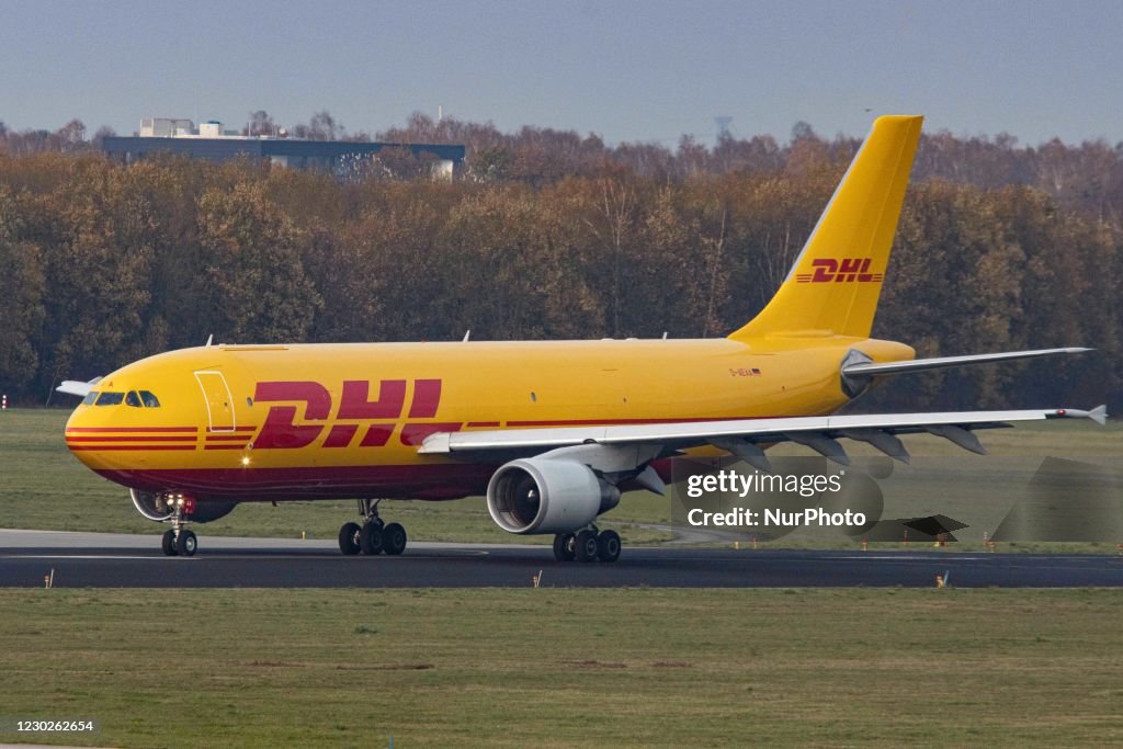 DHL Cargo Aircraft In The Netherlands