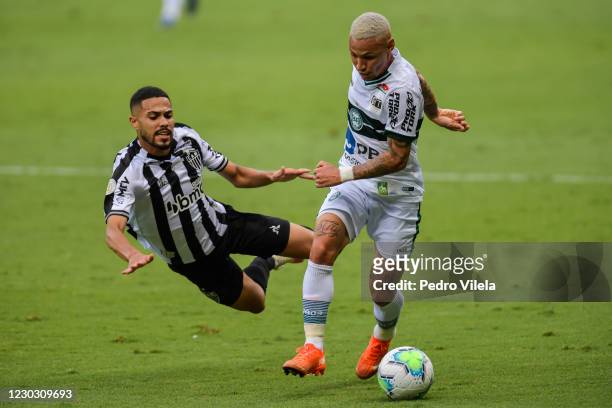 Calebe of Atletico MG and Neilton of Coritiba fight for the ball during a match between Atletico MG and Coritiba as part of Brasileirao Series A 2020...