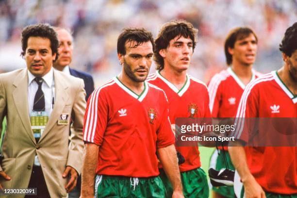 Antonio Andre of Portugal during the FIFA World Cup match between Portugal and England, at Estadio Tecnologico, Monterrey, Mexico on 3rd June 1986