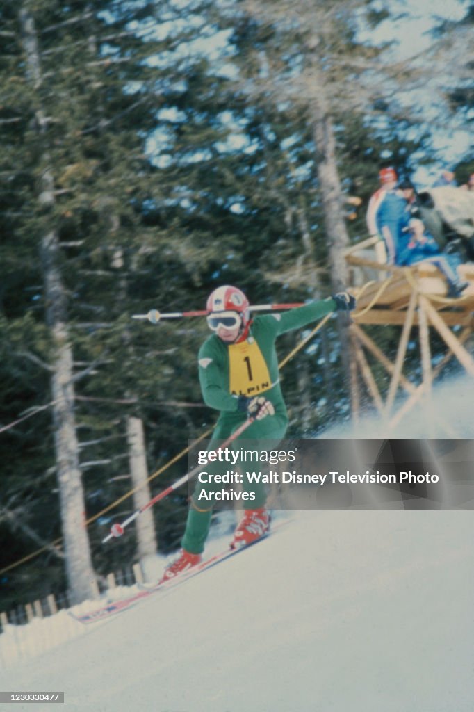 Franz Klammer Competing In The 1976 Winter Olympics