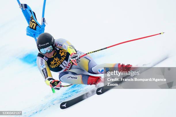 Adrian Smiseth Sejersted of Norway in action during the Audi FIS Alpine Ski World Cup Men's Super Giant Slalom on December 29, 2020 in Bormio Italy.