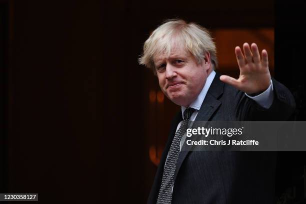 Prime Minister Boris Johnson returns to No.10 Downing Street after MPs approved the EU-UK Brexit trade deal by 521 votes to 73 at its first stage in...