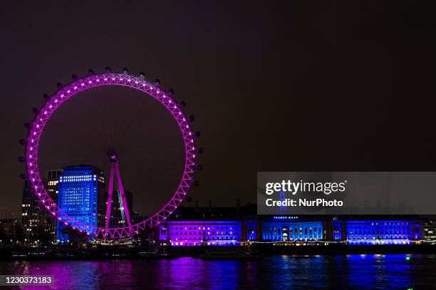 London would traditionally ring in the New Year 2021 with a fireworks extravaganza, this has been cancelled, in London, Britain, 31 December 2020....