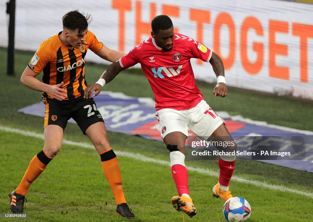 Hull City v Charlton Athletic - Sky Bet League One - KCOM Stadium