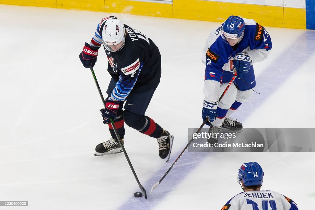 United States v Slovakia: Quarterfinals - 2021 IIHF World Junior Championship