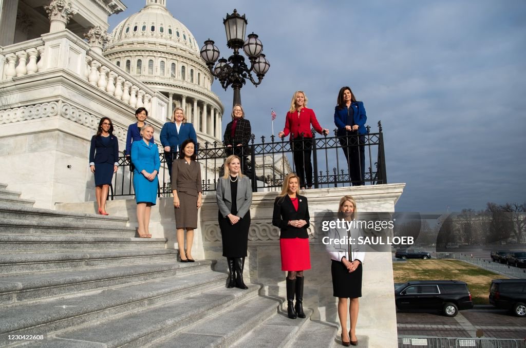 Female Republicans Female Republican first-term members of Congress stand together for a ...
