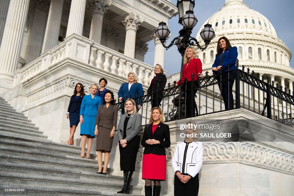 Female Republicans Female Republican first-term members of Congress stand together for a ...