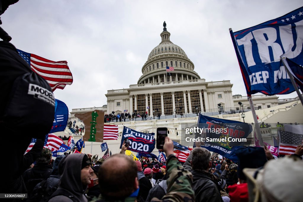 Trump Supporters Hold "Stop The Steal" Rally In DC Amid Ratification Of Presidential Election