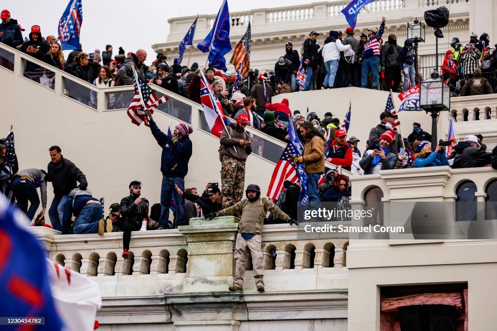 Trump Supporters Hold "Stop The Steal" Rally In DC Amid Ratification Of Presidential Election