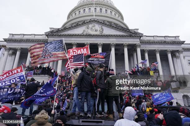Protesters gather on the second day of pro-Trump events fueled by President Donald Trump's continued claims of election fraud in an to overturn the...