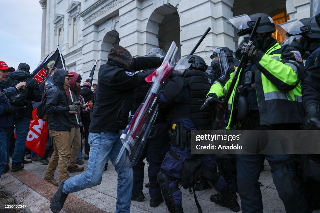 Trump supporters storm Capitol building in Washington