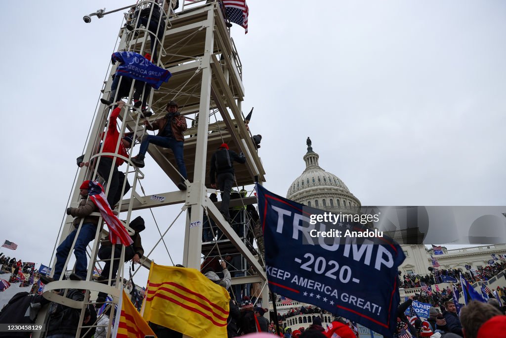 Trump supporters storm Capitol building in Washington