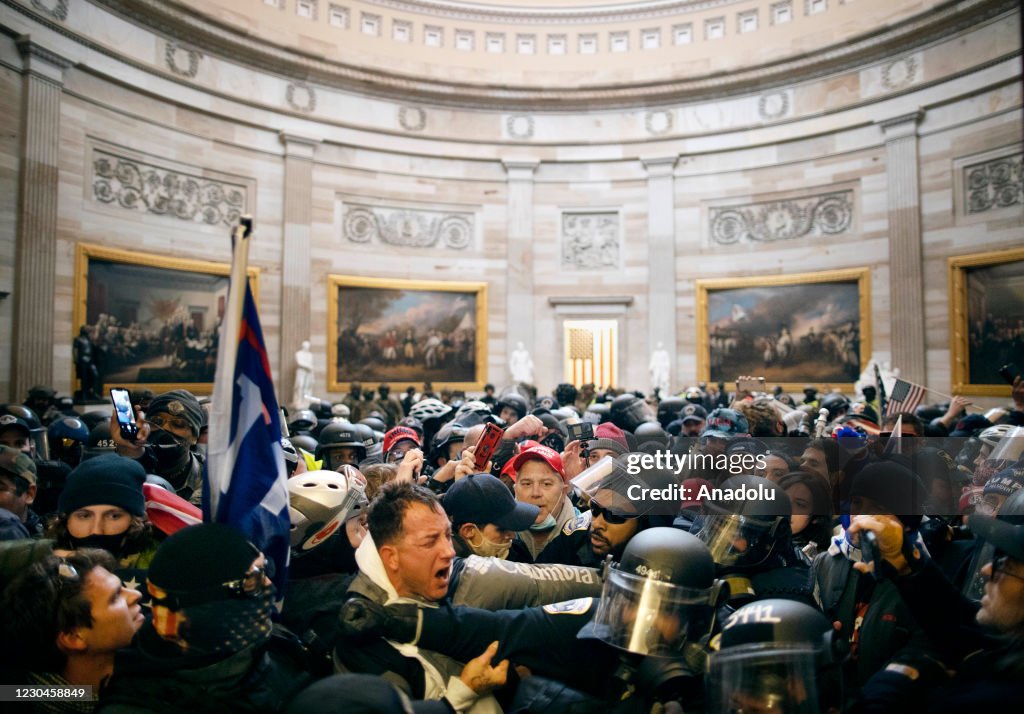 Trump supporters storm Capitol building in Washington