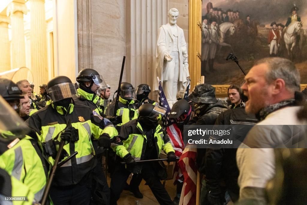 Trump supporters storm Capitol building in Washington