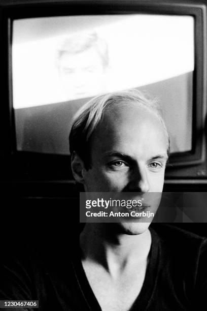 Musician Brian Eno poses for a portrait in London, on July 7, 1980.